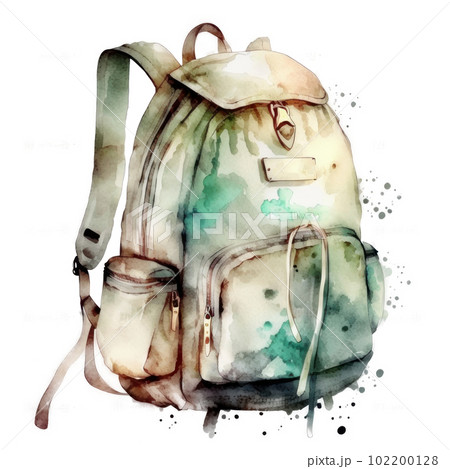 Premium Vector  Schoolbags watercolor isolated on white