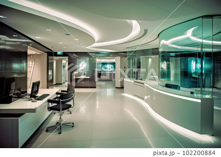 モダンな銀行のオフィスインテリア 102200884