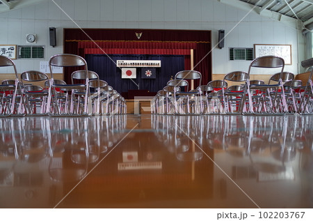 卒業式会場風景_高等学校 卒業式会場風景_高等学校 102203767