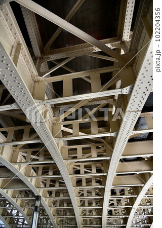 天神橋、橋梁、中之島、神様、てんじん、氏神様、天満宮、ライトアップ 102204356