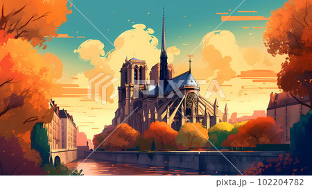 Beautiful view of the city of Paris, France Beautiful view of the city of Paris, France 102204782