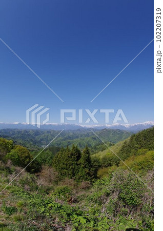 信州長野 大岡アルプス展望公園からの北アルプスの眺望(春) 信州長野 大岡アルプス展望公園からの北アルプスの眺望(春) 102207319