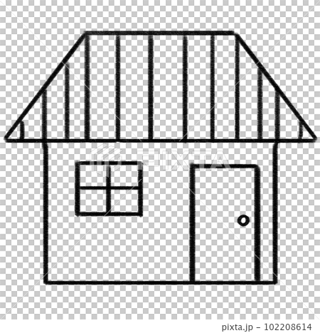 House illustration simple line drawing House illustration simple line drawing 102208614