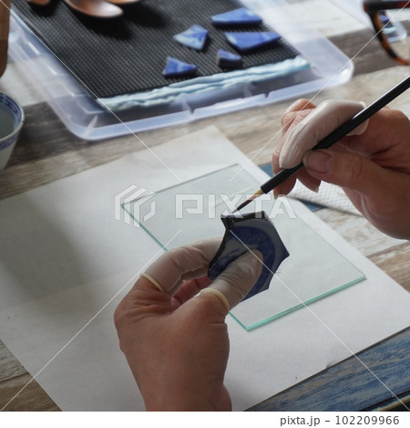 「金継ぎ・作業手元8」 「金継ぎ・作業手元8」 102209966