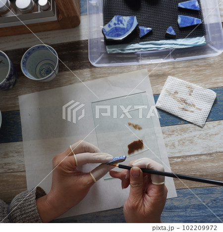 「金継ぎ・作業手元9」 「金継ぎ・作業手元9」 102209972