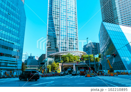 変貌が続く東京 虎ノ門2丁目交差点 国道1号と環二通り 2023.04 c-3 ライトカラー 変貌が続く東京 虎ノ門2丁目交差点 国道1号と環二通り 2023.04 c-3 ライトカラー 102210895