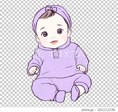 赤ちゃん, イラスト, 素材, ベビー, 可愛い, 育児, マタニティ, 出産, 子育て, ベビーカ 102212236