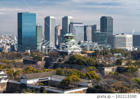 《大阪府》大阪城・都市風景 102213300
