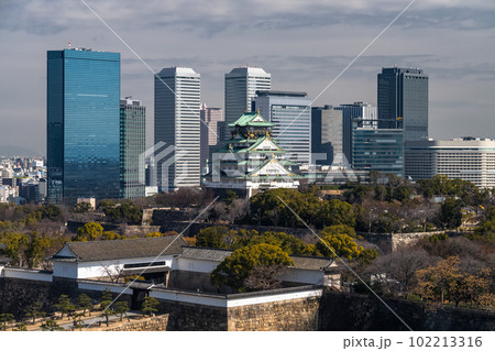 《大阪府》大阪城・都市風景 《大阪府》大阪城・都市風景 102213316