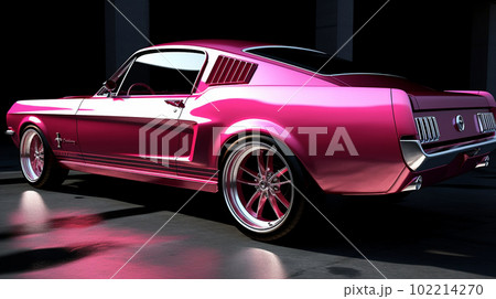 鮮やかなピンクマスタング 102214270