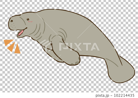 喜ぶマナティー 102214435