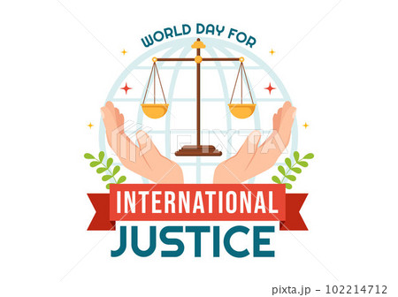 World Day for International Justice Vector Illustration with Earth, Scales or Judge Gavel in Flat Cartoon Hand Drawn to Landing Page Templates World Day for International Justice Vector Illustration with Earth, Scales or Judge Gavel in Flat Cartoon Hand Drawn to Landing Page Templates 102214712