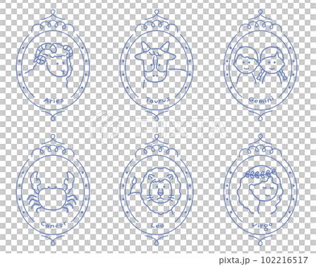 Constellation _1_ with line drawing frame 102216517