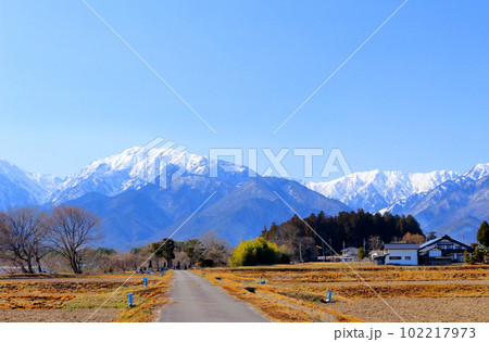 3月の信濃大町からの北アルプス 麗しき北アルプス 積雪の北アルプス 3月の信濃大町からの北アルプス 麗しき北アルプス 積雪の北アルプス 102217973
