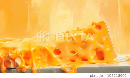 とろけるチーズのイメージ「AI生成画像」 とろけるチーズのイメージ「AI生成画像」 102218902