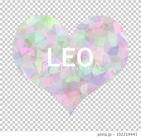 獅子座 LEO 心型 2 插圖/圖標 102219441