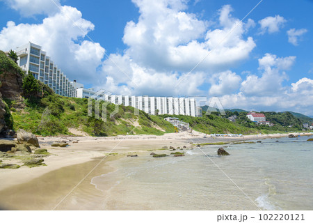 下田の青い海と青い空と下田プリンスホテル 102220121