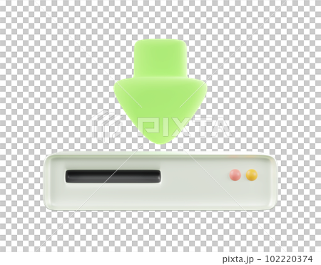 3d rendering Download icon minimal 3d rendering Download icon minimal 102220374
