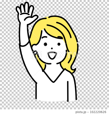 插圖系列的可愛的人。女性上班族。協議。 』 102220626