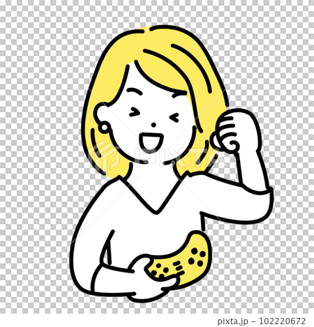 插圖系列的可愛的人。女性上班族。玩家。 』 插圖系列的可愛的人。女性上班族。玩家。 』 102220672