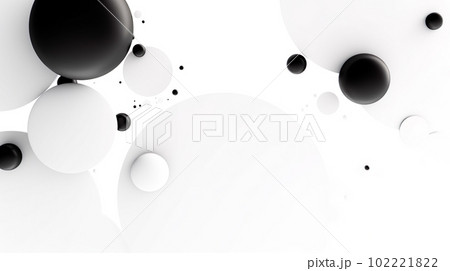 白い背景に飛ぶ球の背景「AI生成画像」 102221822