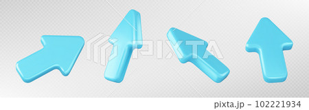 3d render mouse arrow cursor icon to click vector 102221934