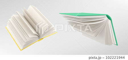 Open fly school paper book vector illustration 102221944