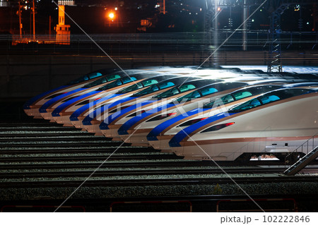 【E7系】上越新幹線 長野新幹線車両センター【夜】 【E7系】上越新幹線 長野新幹線車両センター【夜】 102222846