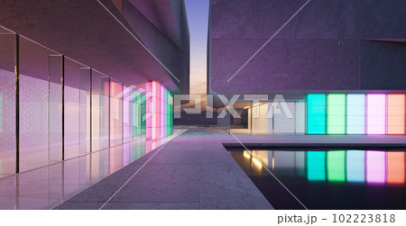 3d Modern office buildings exterior. 3d Modern office buildings exterior. 102223818
