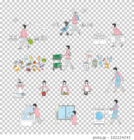 家事と女性 家事と女性 102224245