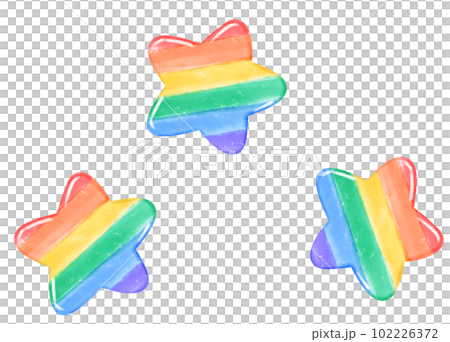 group of three cute pride rainbow star shape kawaii cartoon hand drawn watercolor group of three cute pride rainbow star shape kawaii cartoon hand drawn watercolor 102226372
