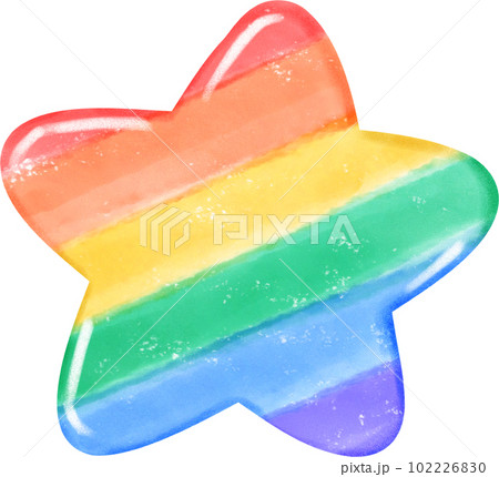 cute pride rainbow star shape kawaii cartoon hand drawn watercolor cute pride rainbow star shape kawaii cartoon hand drawn watercolor 102226830