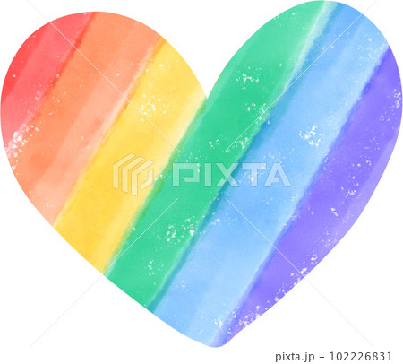 cute pride rainbow heart shape kawaii cartoon hand drawn watercolor cute pride rainbow heart shape kawaii cartoon hand drawn watercolor 102226831