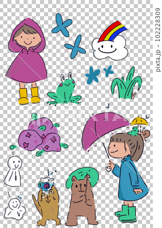 雨の日日和のおともだち 102228309