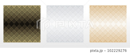 Set of abstract geometric patterns. Seamless vector backgrounds. Colored ornaments Graphic modern patterns Simple lattice graphic design 102229276