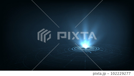 Vector of Circle podium futuristic. 102229277