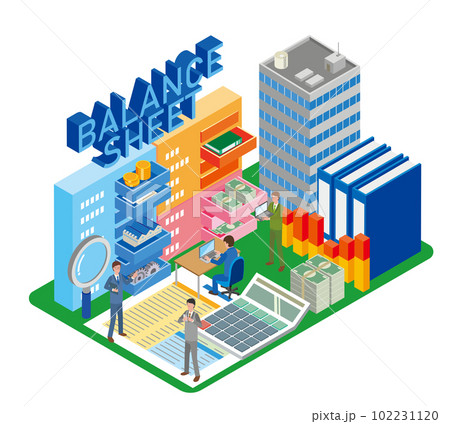 バランスシートのイメージイラスト 102231120
