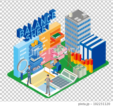 バランスシートのイメージイラスト 102231120