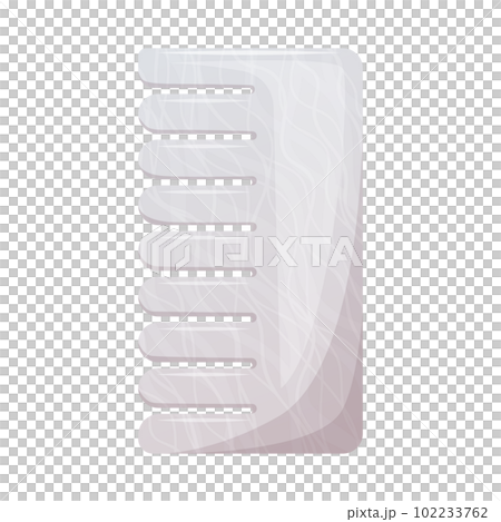 Gua sha comb for head massage made of natural stone, white agate, rose quartz. Concept for skin care 102233762