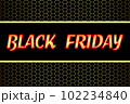 Abstract Black Friday banner with gold 102234840