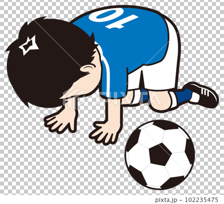 挫折するサッカー選手 102235475