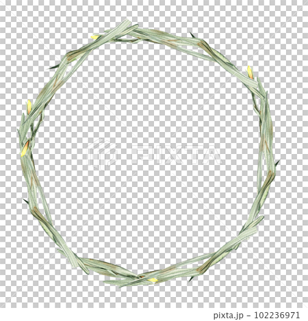 Watercolor horizontal seamless background with narcissus. Flowers in cartoon style. Hand drawn illustration of summer. Perfect for scrapbooking, kids design, wedding invitation, greetings cards. 102236971