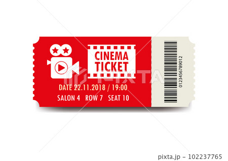 Cinema ticket template Cinema ticket template 102237765