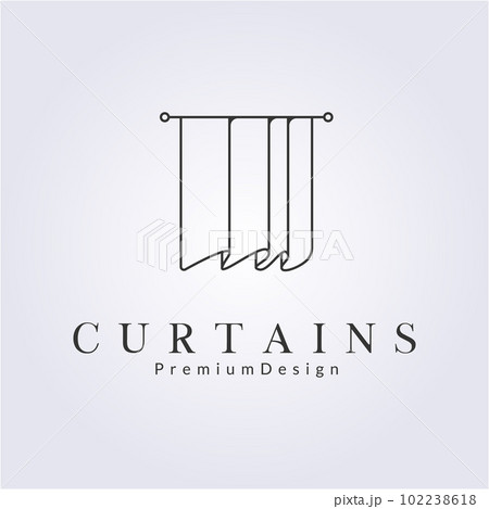 curtains template logo simple symbol vector illustration design curtains template logo simple symbol vector illustration design 102238618