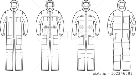 Mens work coverall. Fashion CAD. Mens work coverall. Fashion CAD. 102246393