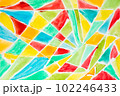 Watercolor colorful grid block pattern mosaic abstract background 102246433