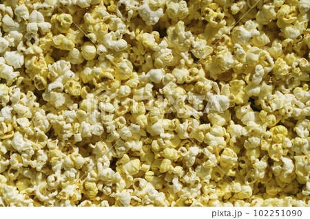 Popcorn background. Sweet food for movies and kids Popcorn background. Sweet food for movies and kids 102251090
