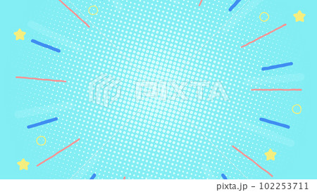 手書き風のシェイプが弾けるナチュラルな背景　 102253711