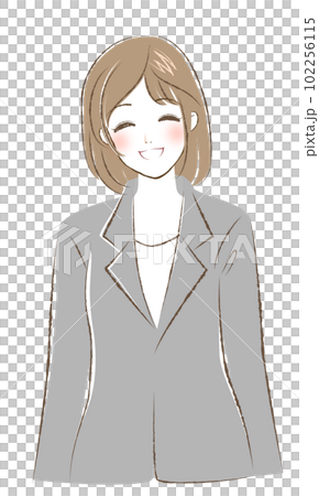 スーツの女性2023・笑顔 スーツの女性2023・笑顔 102256115