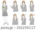 スーツの女性2023・ポーズバリエーション 102256117